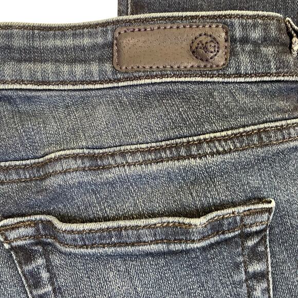 AG Adriano Goldschmied 27R Angel Boot Cut Super Low Rise Jeans Dark Wash Y2K - Picture 15 of 16